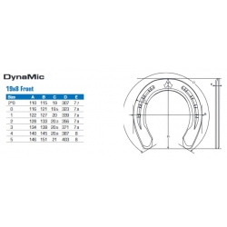 Podkowa Mustad DynaMic przód 1 kap. 0/19x8 TC