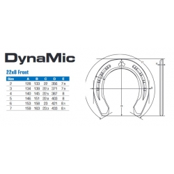 Podkowa Mustad DynaMic przód 1 kap. 4/22x8 TC